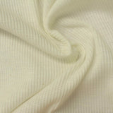 Rib Knit Fabric, 145 gsm, 145 cm — White