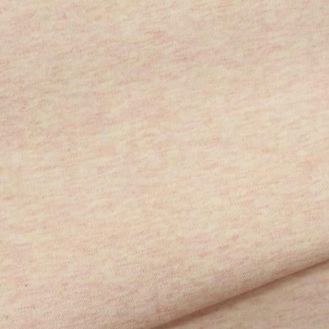 Light Pink Heathered-Marl Interlock Knit, Poly-Cotton