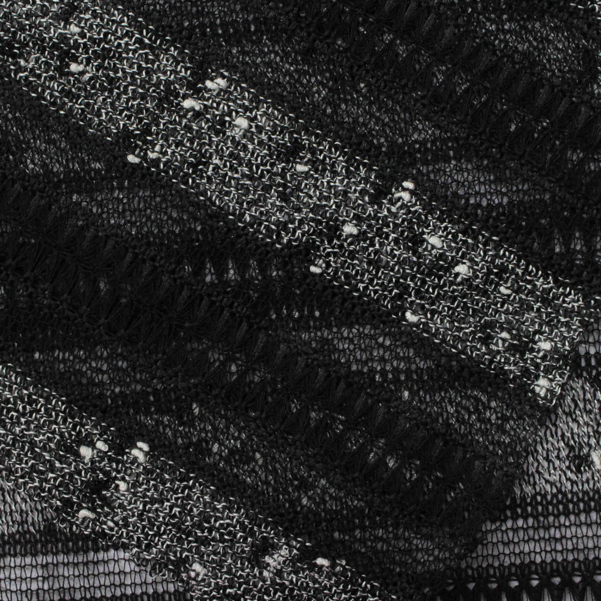 Black Flecks Chunky Knit, Poly-Viscose