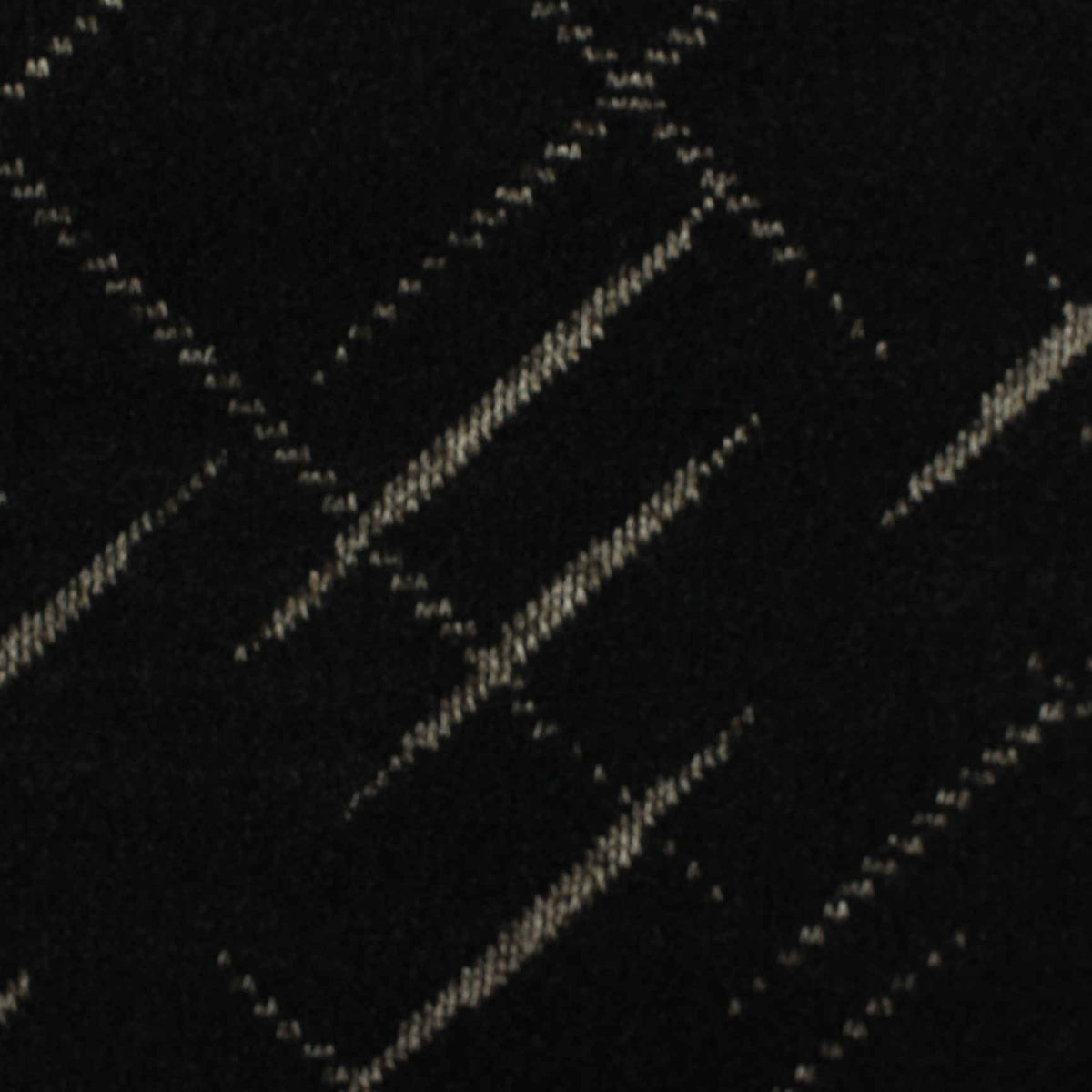 Black Diagonal-Line Chunky Knit, Polyester
