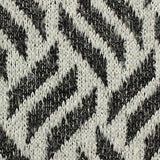 Jacquard 100% Polyester Chunky Knit Fabric, 220 gsm, 170 cm — White — texture