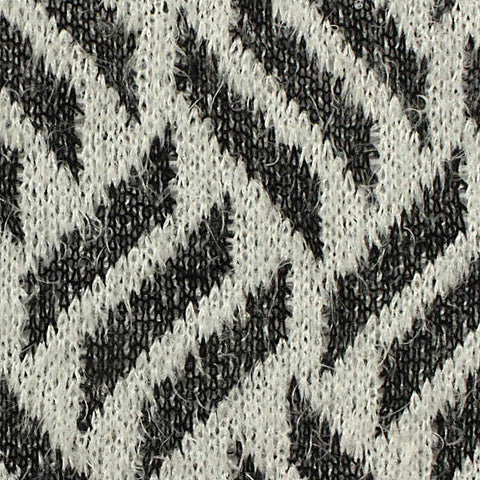 Jacquard 100% Polyester Chunky Knit Fabric, 220 gsm, 170 cm — White