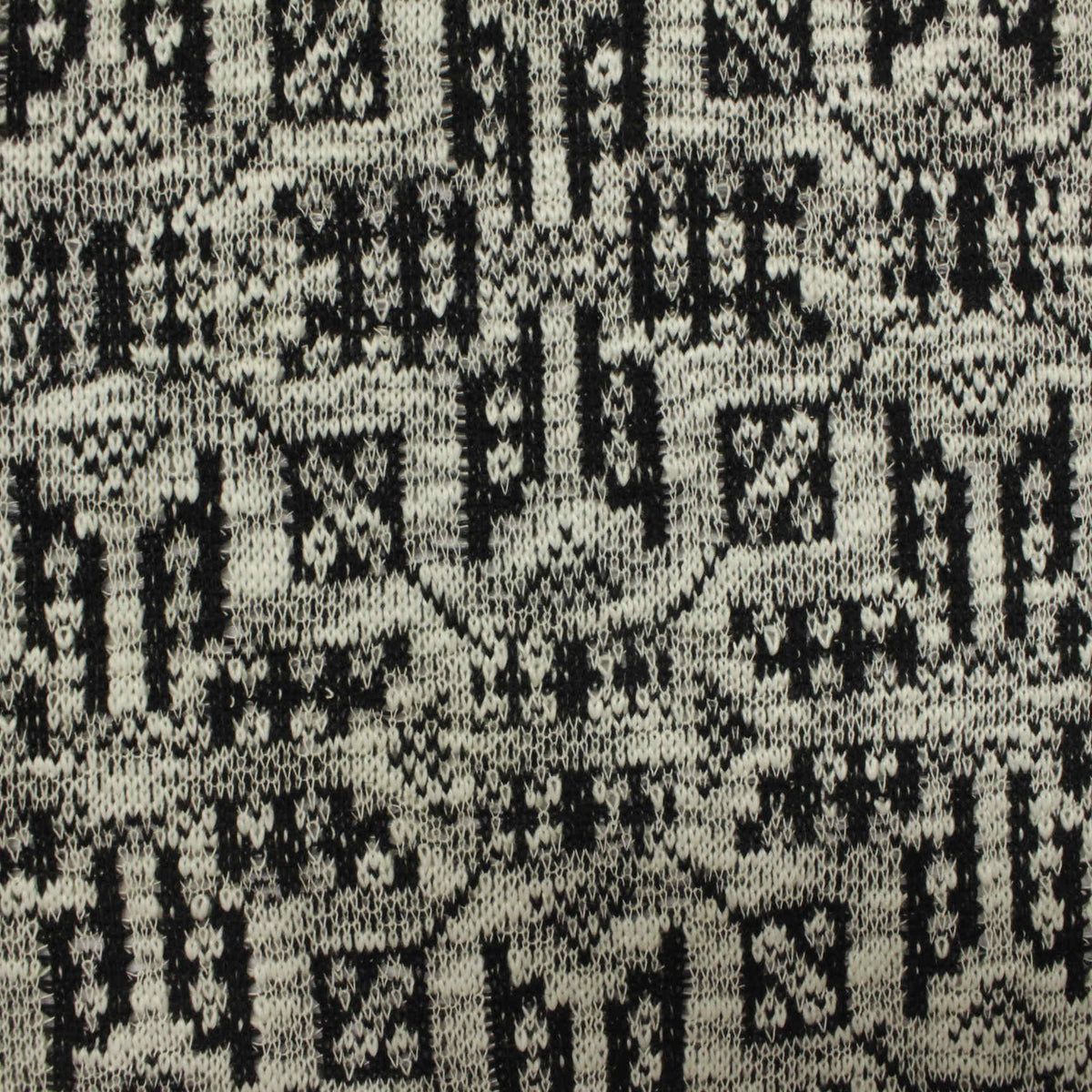 Black Abstract Jacquard, Polyester, 215 gsm