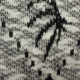 Black Speckles Chunky Knit, Polyester — texture