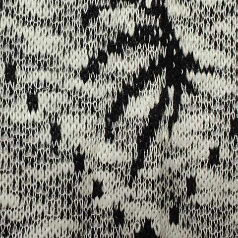 Black Speckles Chunky Knit, Polyester