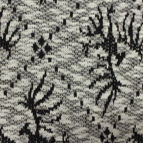 Black Speckles Chunky Knit, Polyester