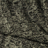 Black Marl Rib Knit, Viscose-Poly — texture