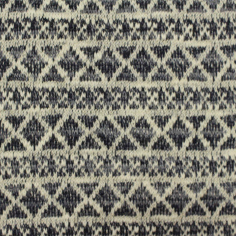 Off-White Geometric-Diamond Jacquard, Cotton-Poly