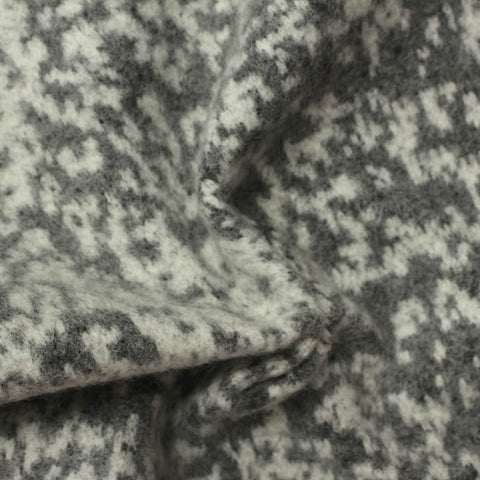 Grey Geometric Jacquard, Polyester, 385 gsm
