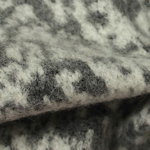 Grey Geometric Jacquard, Polyester, 385 gsm