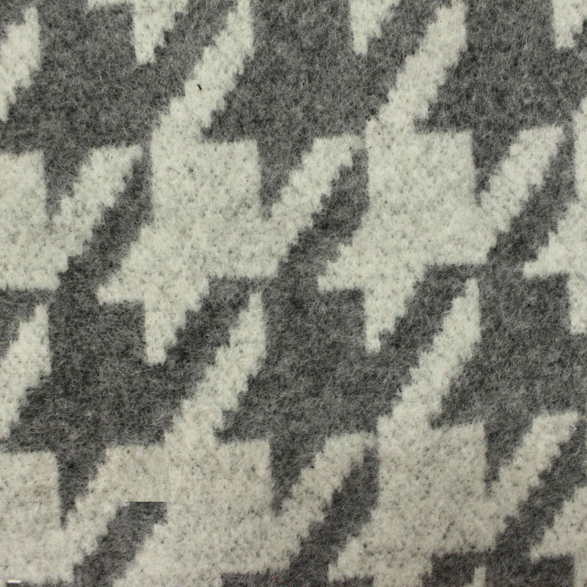 Grey Houndstooth Knit, Polyester