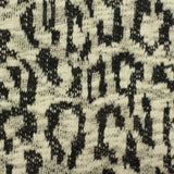 Black Abstract-Animal Print Jacquard, Cotton-Poly