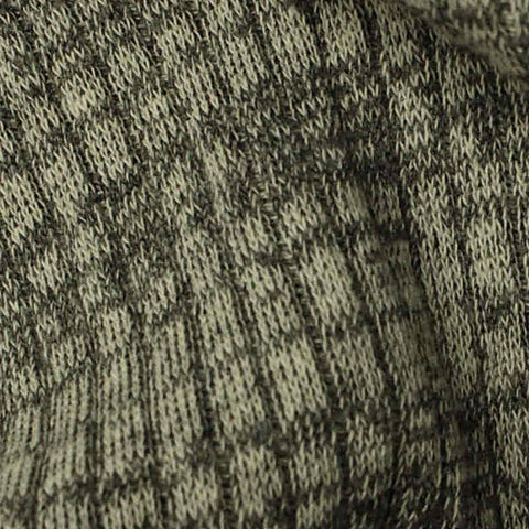 Light Grey Marl Rib Knit, Cotton-Poly, 210 gsm, 165 cm