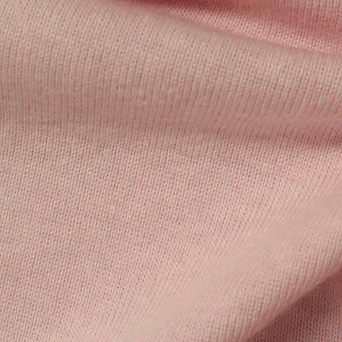 Cotton Polyester Rib Knit Fabric, 177 gsm, 175 cm — Pink