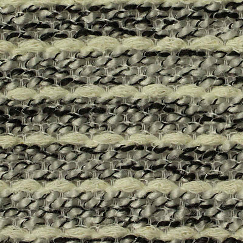 Cream Textured-Stripe Chunky Knit, Poly-Cotton