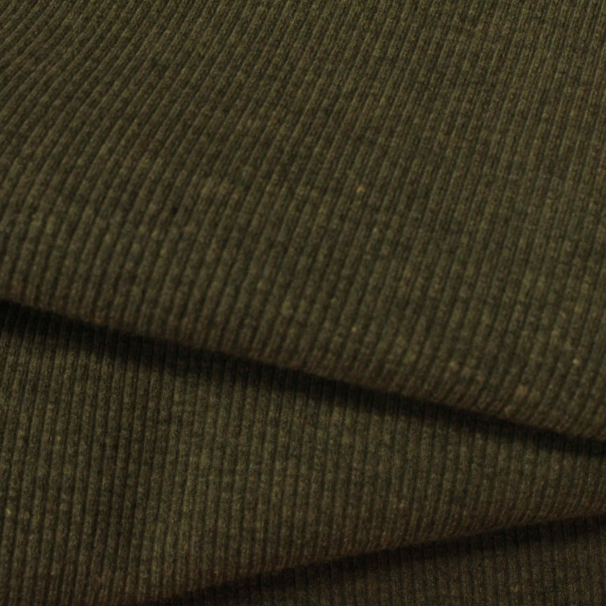 Rib Knit Fabric, 420 gsm, 125 cm — Green, ref EF-221646