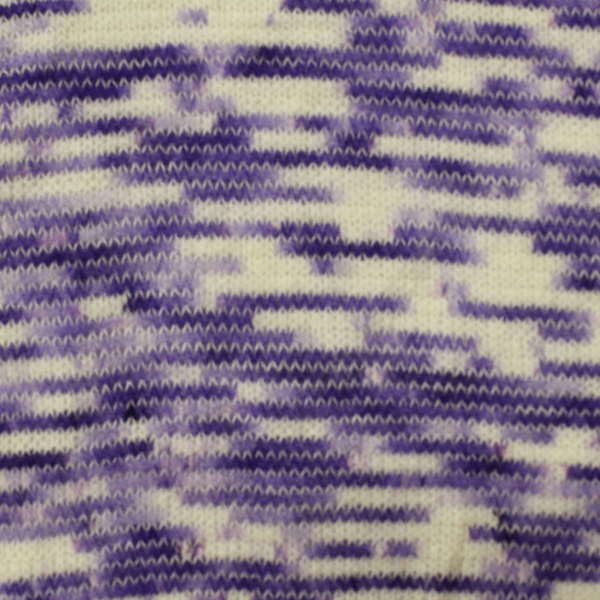 Purple Horizontal-Stripe Chunky Knit, Polyester
