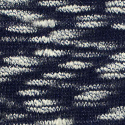 Navy Marl Chunky Knit, Poly-Viscose, 224 gsm