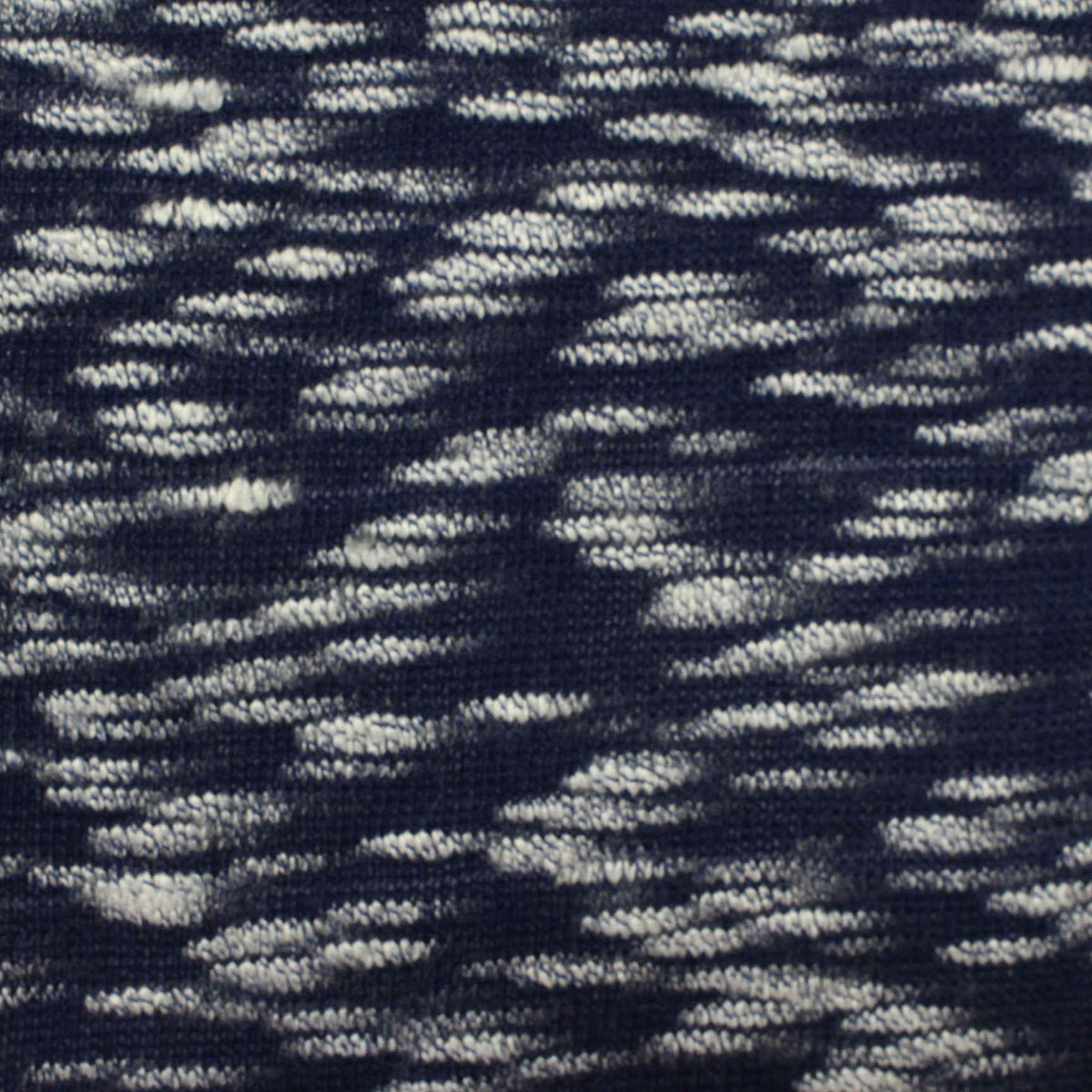 Navy Marl Chunky Knit, Poly-Viscose, 224 gsm