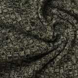 Black Marl Rib Knit