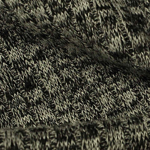 Black Marl Rib Knit, 431 gsm