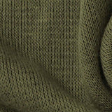 Polyester Viscose Rib Knit Fabric, 230 gsm, 145 cm — Green — texture