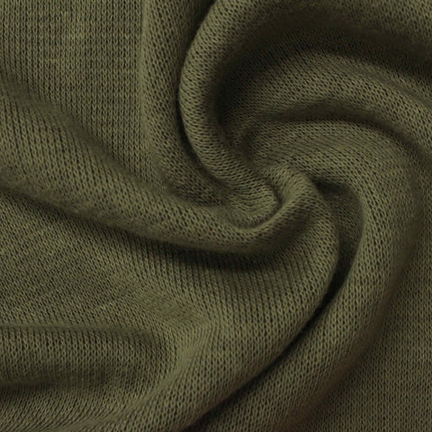 Polyester Viscose Rib Knit Fabric, 230 gsm, 145 cm — Green