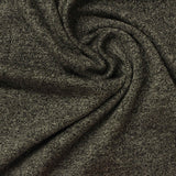Dark Grey Marl Rib Knit, Poly-Viscose