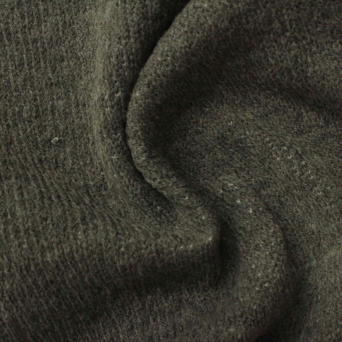 Dark Green Marl Scuba Knit, Poly-Cotton, 350 gsm