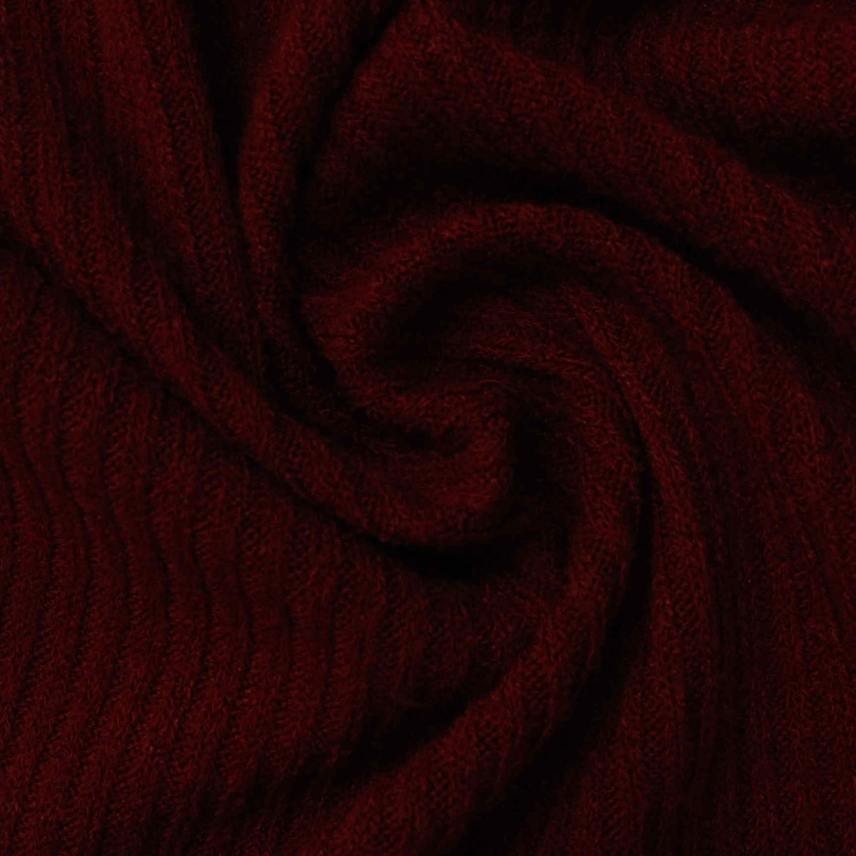 Rib Knit Fabric, 259 gsm, 170 cm — Red