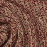 Cream Marl Rib Knit, Viscose-Poly — texture