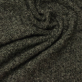 Black Marl Rib Knit, Viscose-Poly