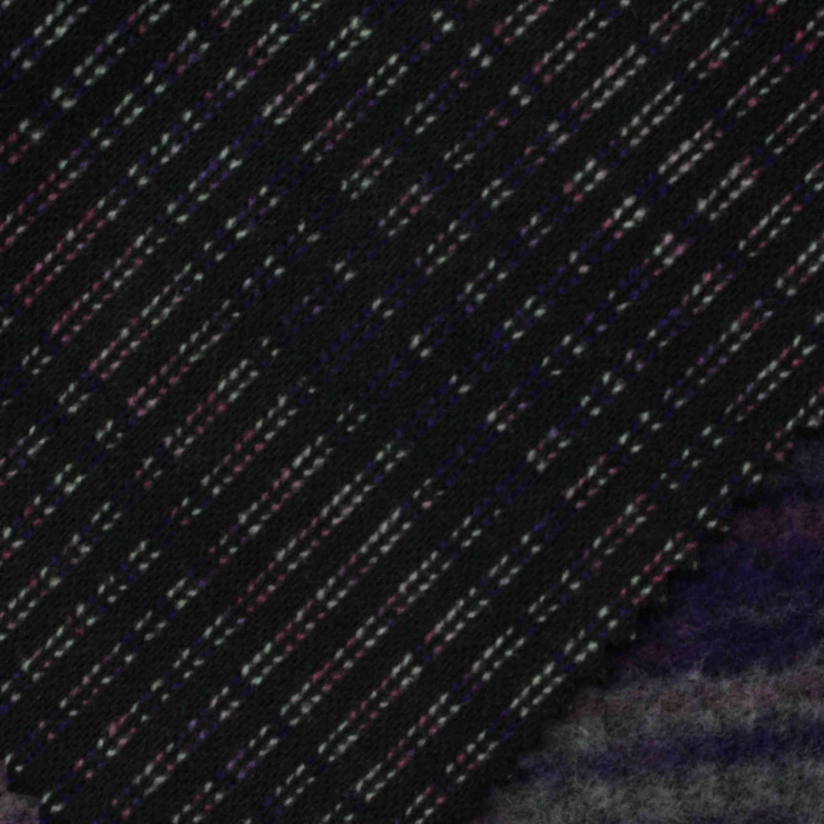 White Dashes Jersey Knit, Polyester