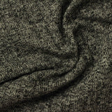 Black Marl Rib Knit, Viscose-Poly