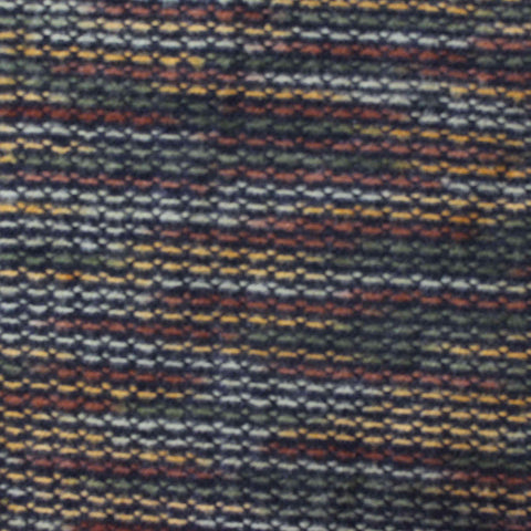Navy Horizontal-Stripe Chunky Knit, Polyester, 145 gsm