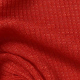 Slub Rib Knit Fabric, 180 gsm, 160 cm — Red — texture