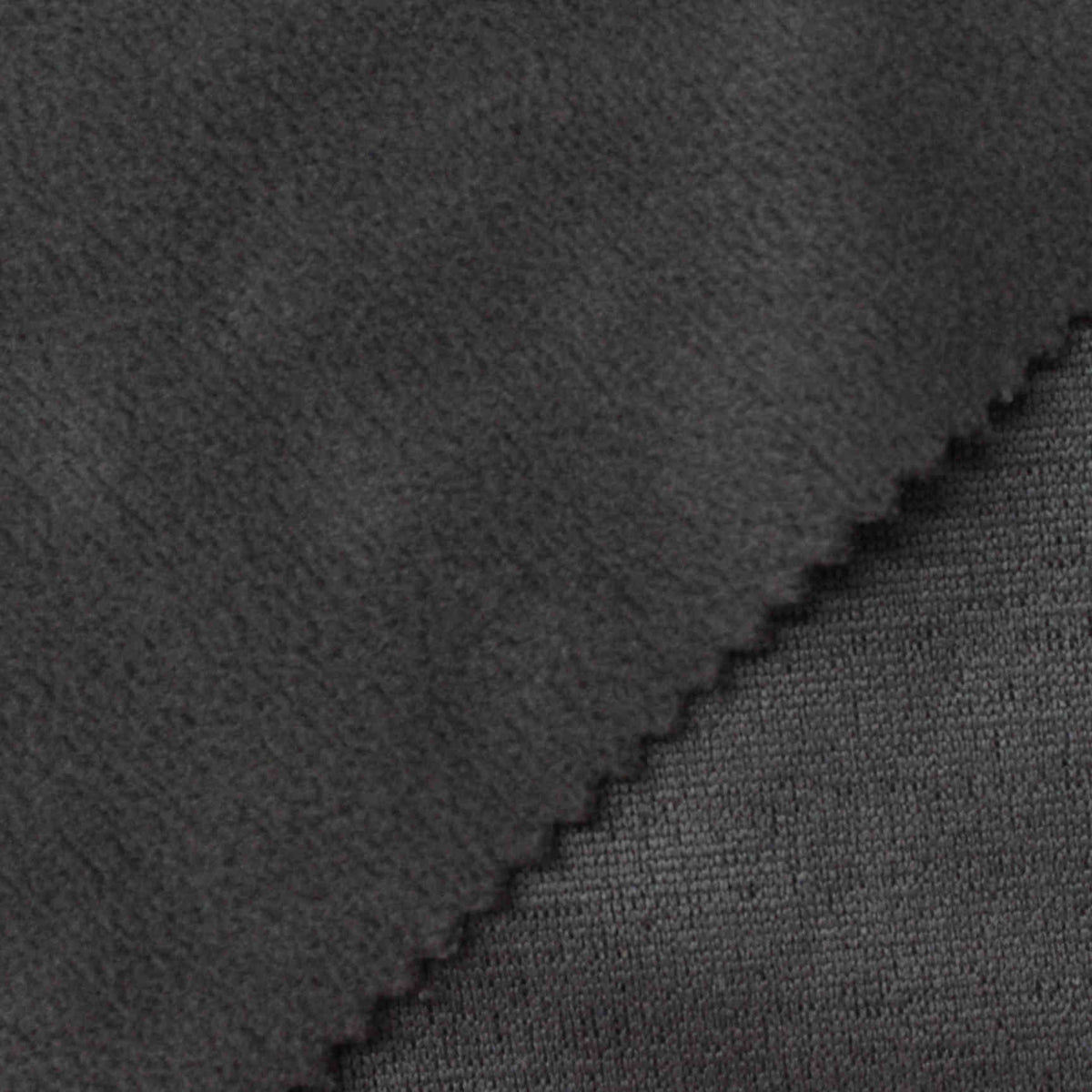 Dark Gray Textured Rib Knit, Viscose-Poly