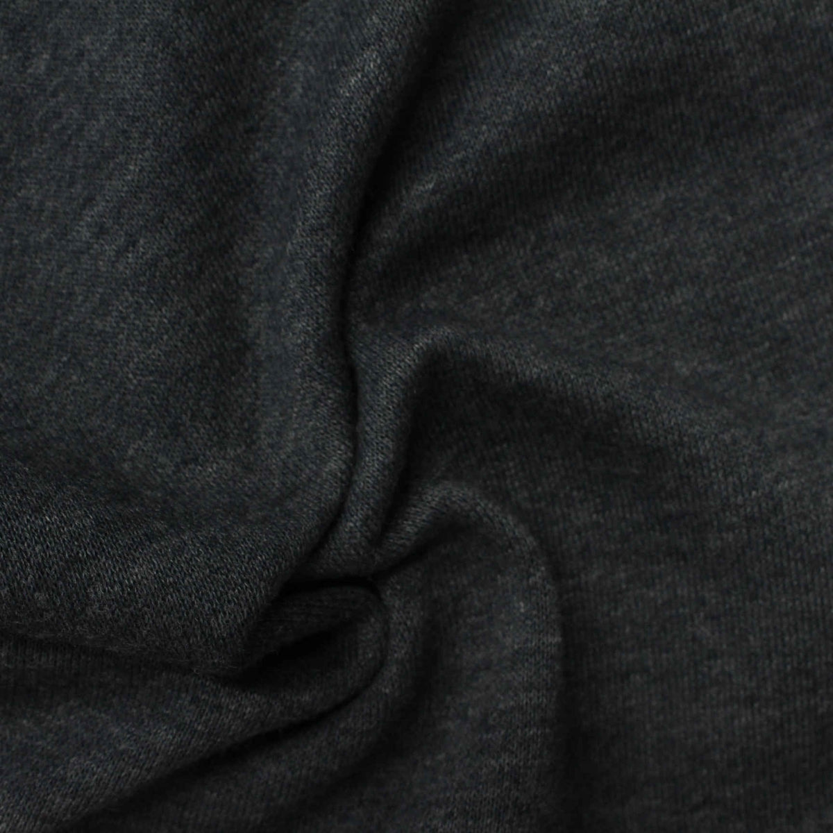 Dark Grey Marl French Terry, Cotton-Poly, 260 gsm, 160 cm