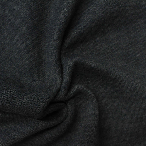 Dark Grey Marl French Terry, Cotton-Poly, 260 gsm, 160 cm