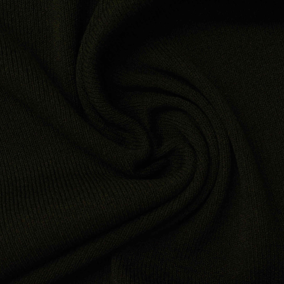 100% Polyester Rib Knit Fabric, 271 gsm, 180 cm — Green