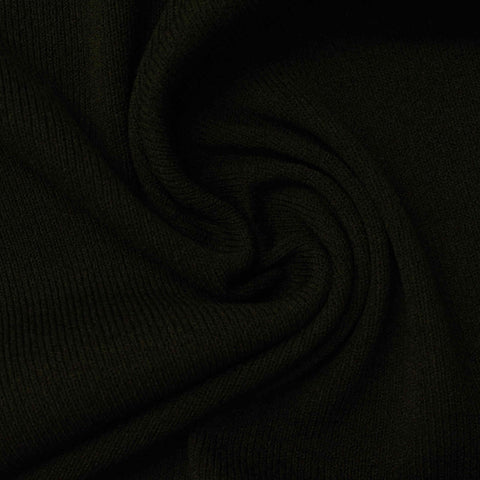 100% Polyester Rib Knit Fabric, 271 gsm, 180 cm — Green