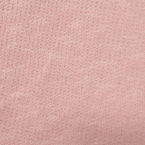 Pink Marl French Terry, Cotton-Poly, 220 gsm