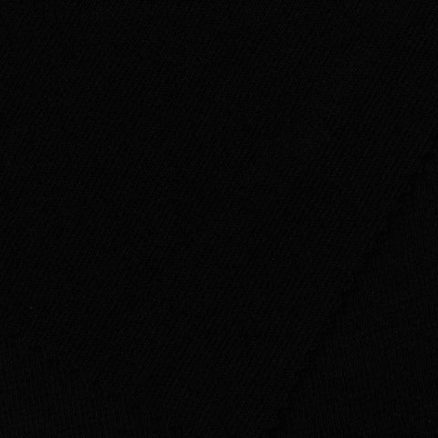 100% Polyester Interlock Knit Fabric, 279 gsm, 170 cm — Black