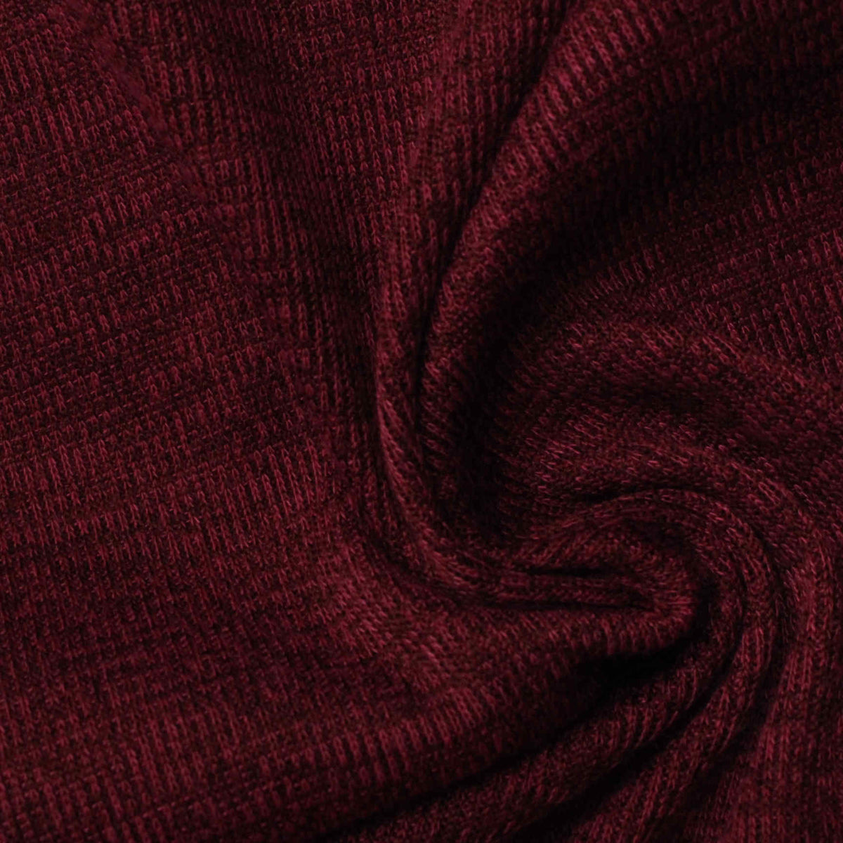 Burgundy Fine-Marl Rib Knit, Polyester