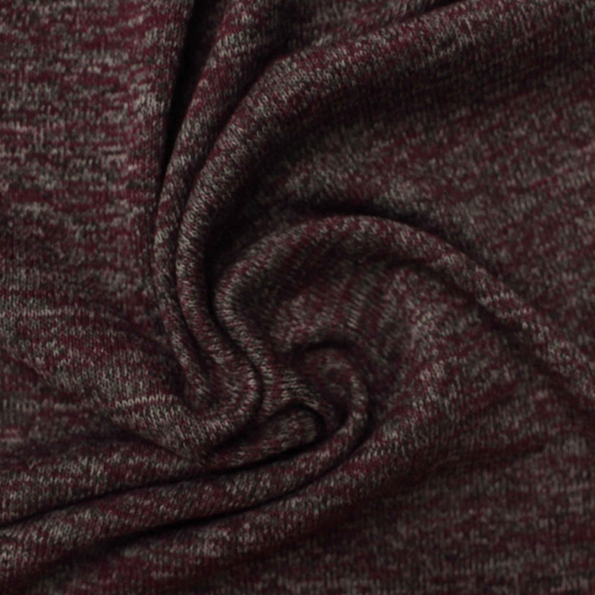 Burgundy Marl Chunky Knit, Poly-Viscose