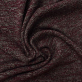 Burgundy Marl Chunky Knit, Poly-Viscose