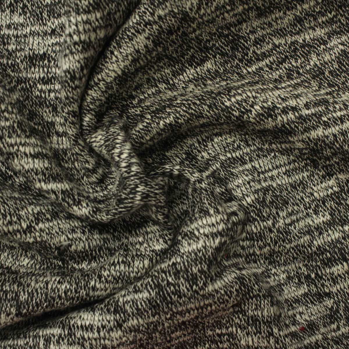 Black Marl Chunky Knit, Viscose-Poly, 230 gsm