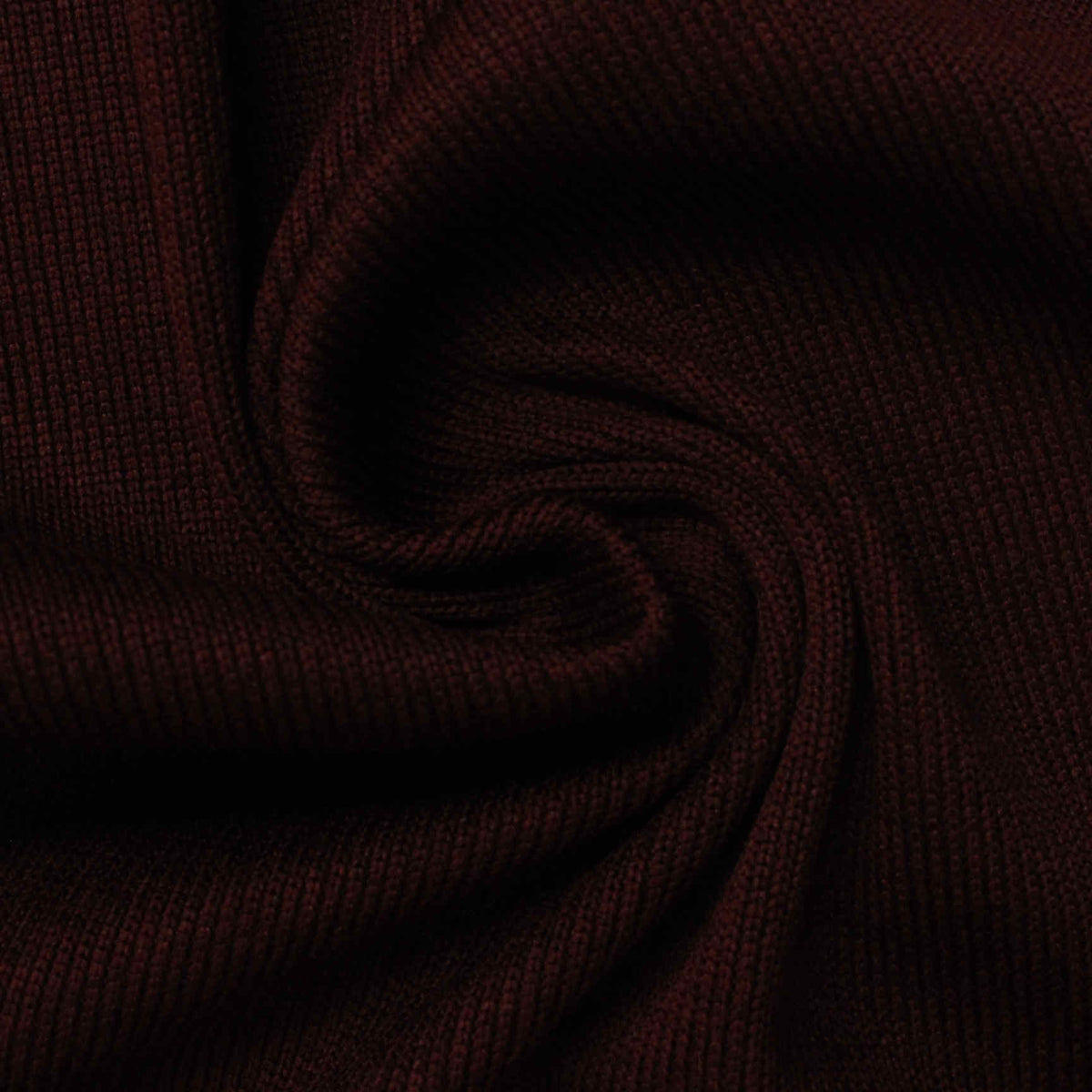 Polyester Stretch Rib Knit Fabric, 350 gsm, 160 cm — Red