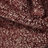 Burgundy Marl Chunky Knit, Poly-Cotton — texture