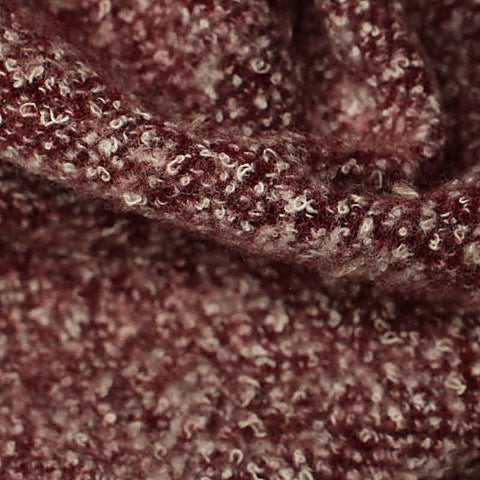 Burgundy Marl Chunky Knit, Poly-Cotton